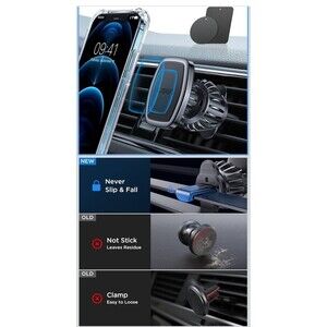 Magnetic Phone Holder for Car - Upgraded Clip Ultra 6 Strong Magnets, Phone Magn